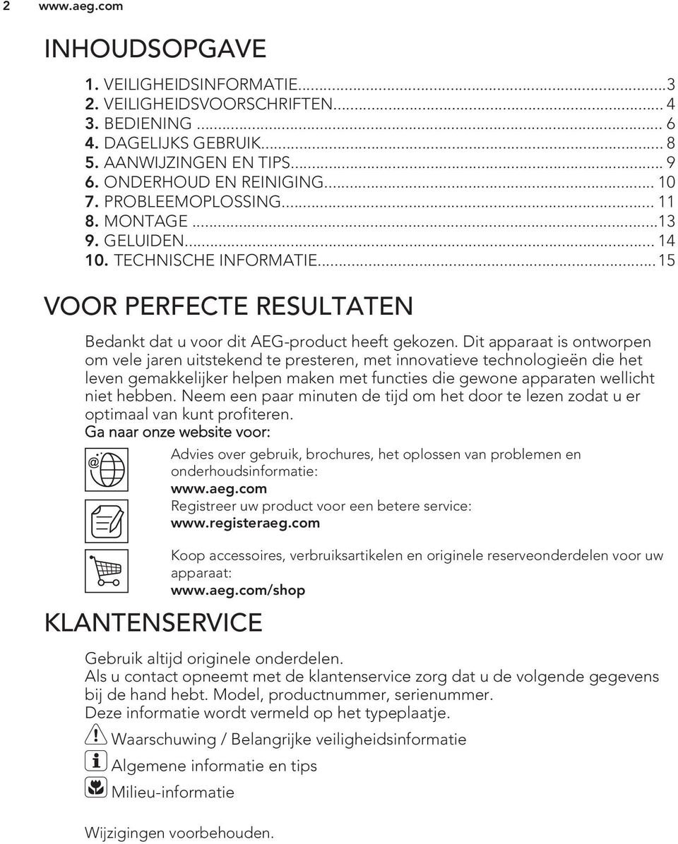 Dit apparaat is ontworpen om vele jaren uitstekend te presteren, met innovatieve technologieën die het leven gemakkelijker helpen maken met functies die gewone apparaten wellicht niet hebben.