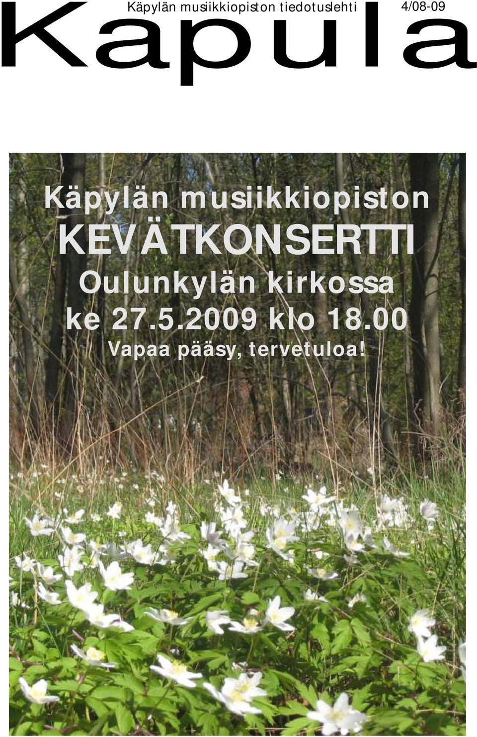 musiikkiopiston KEVÄTKONSERTTI