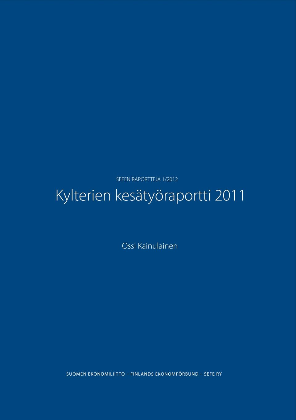kesätyöraportti 2011
