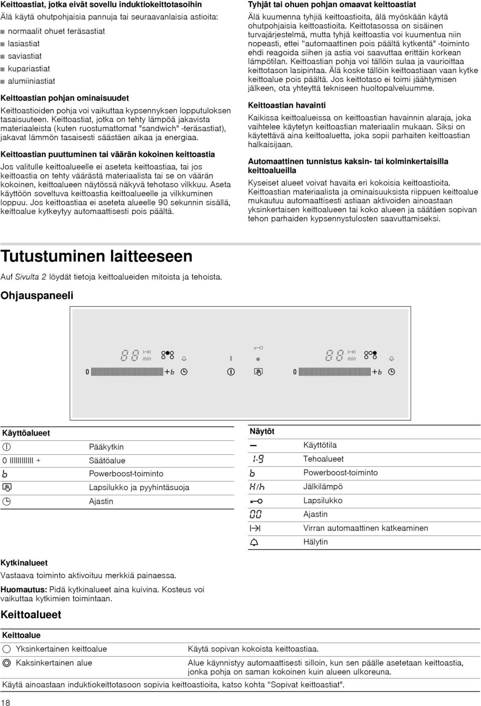 Keittoastiat, jotka on tehty lämpöä jakavista materiaaleista (kuten ruostumattomat "sandwich" -teräsastiat), jakavat lämmön tasaisesti säästäen aikaa ja energiaa.