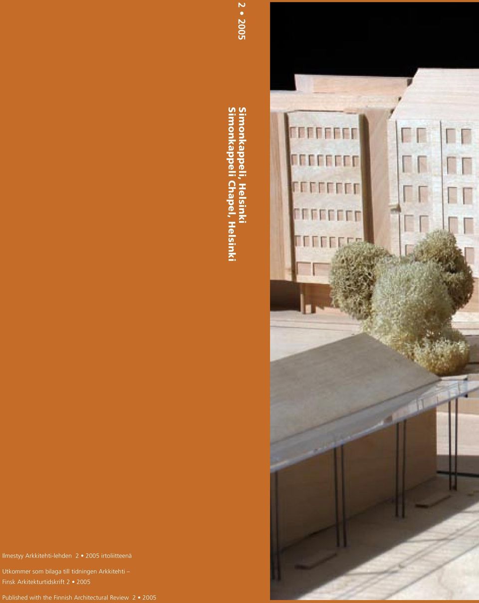 bilaga till tidningen Arkkitehti Finsk Arkitekturtidskrift 2