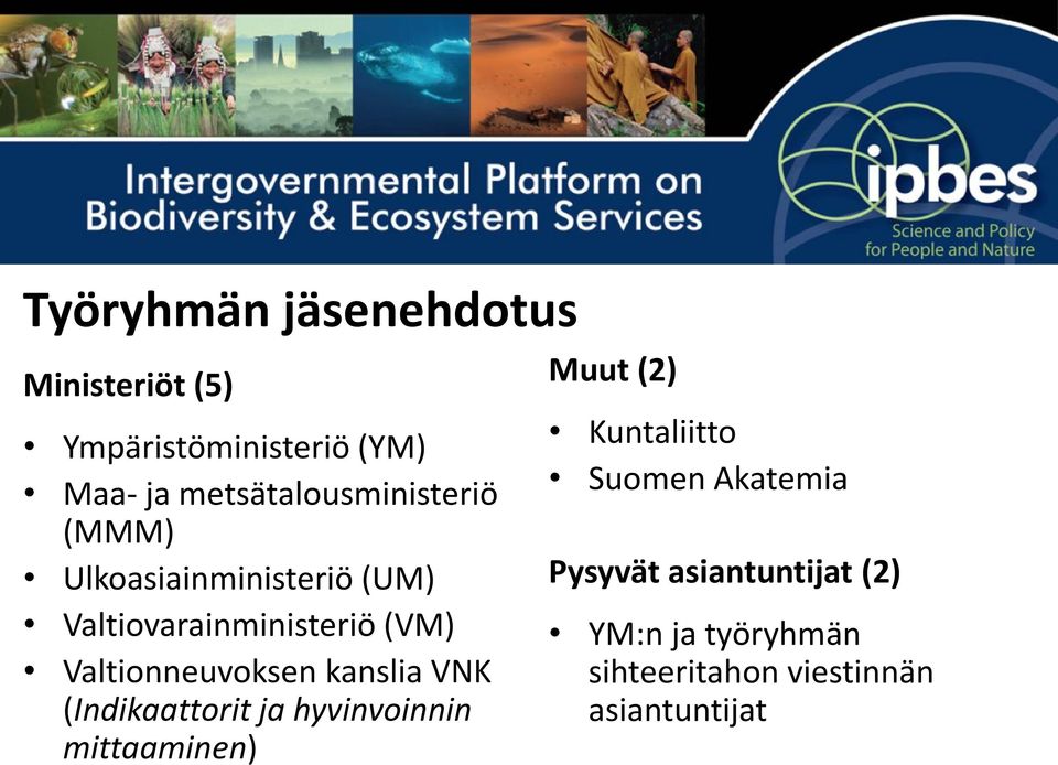 Valtionneuvoksen kanslia VNK (Indikaattorit ja hyvinvoinnin mittaaminen) Muut (2)