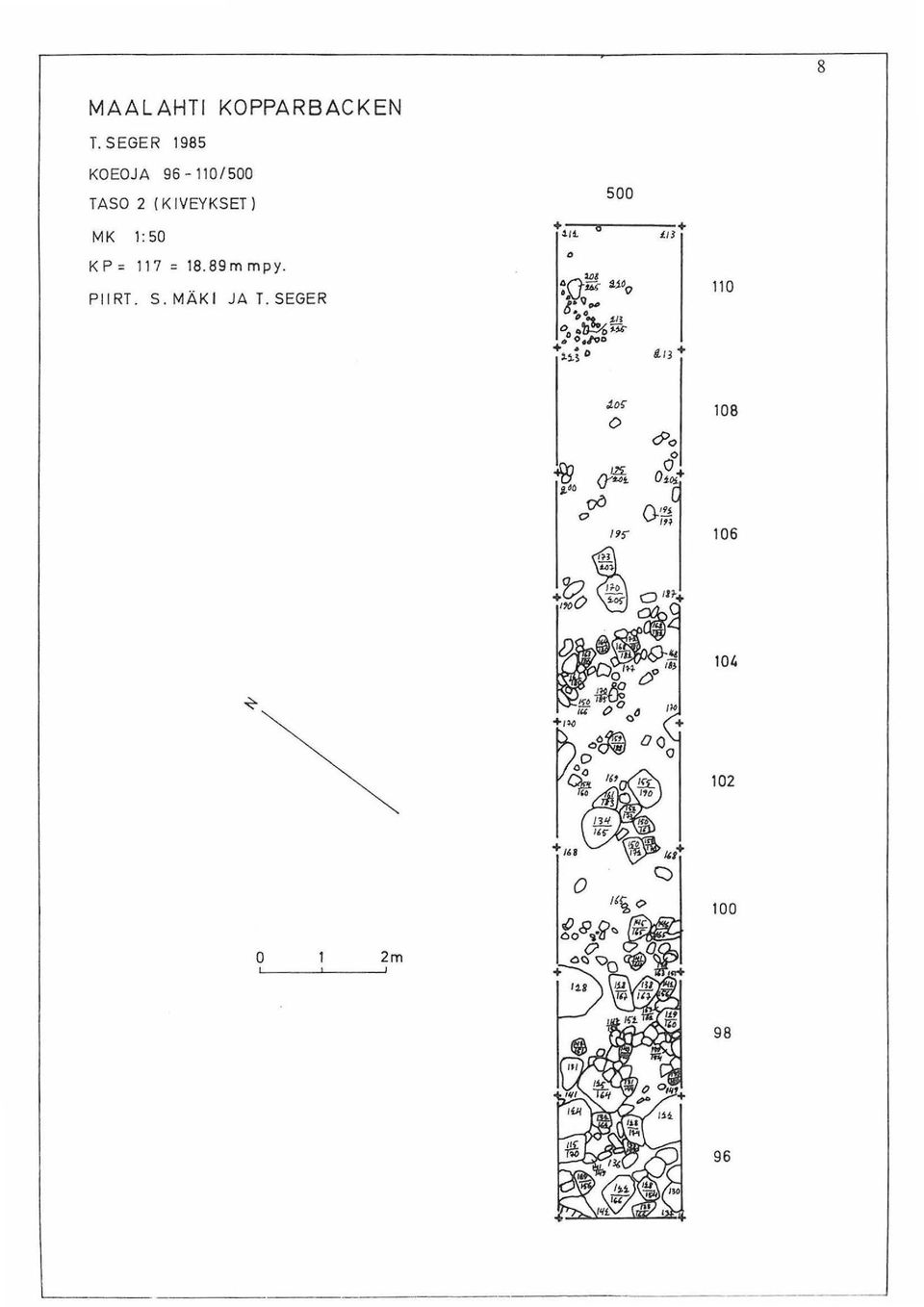 117 = 18.89m mpy. 5 +------+ ~ lt J./3 PIIRT. S. MÄKI JA T.