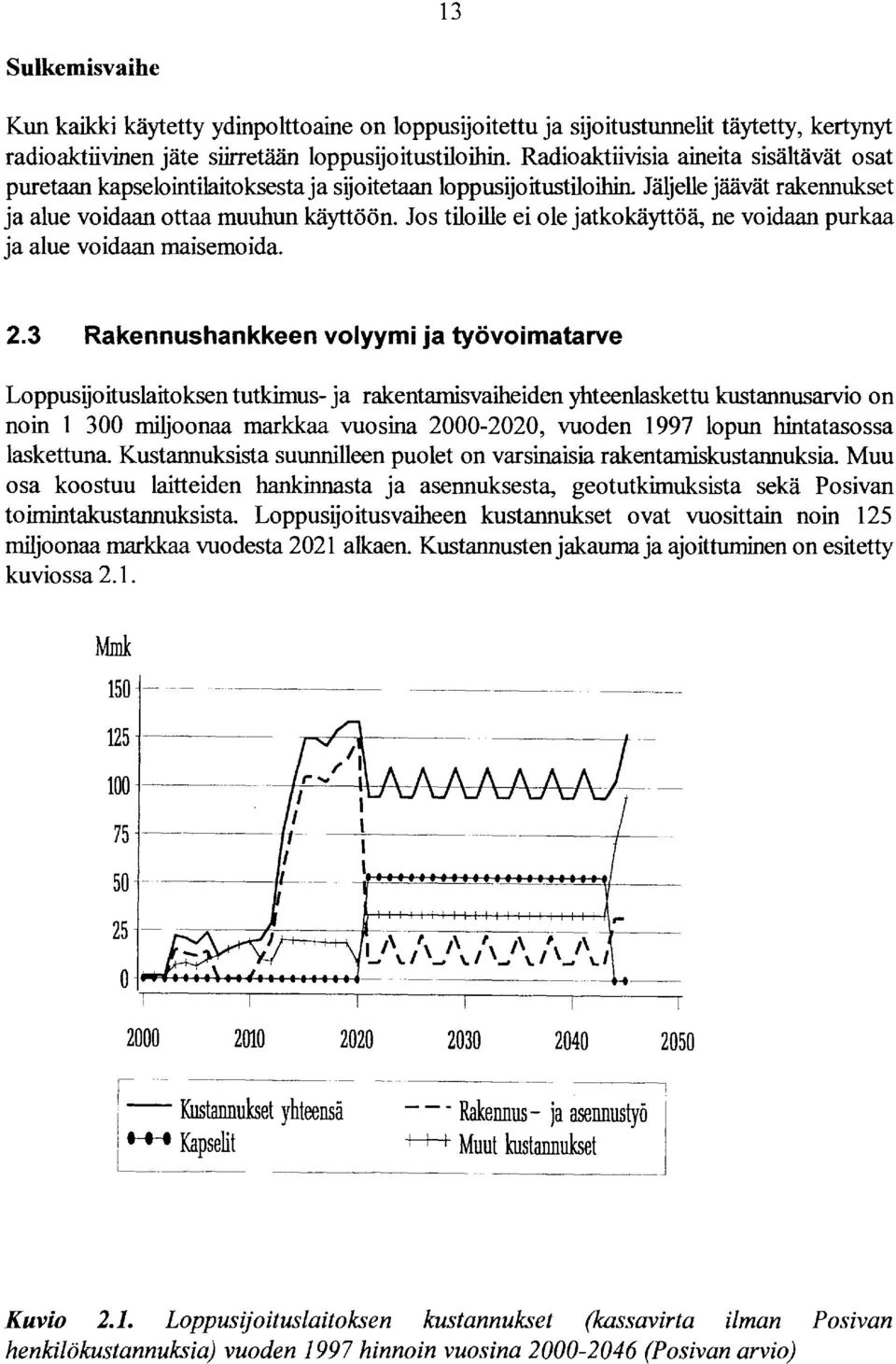 Jos tiloille ei ole jatko käyttöä, ne voidaan purkaa ja alue voidaan maisemoida. 2.