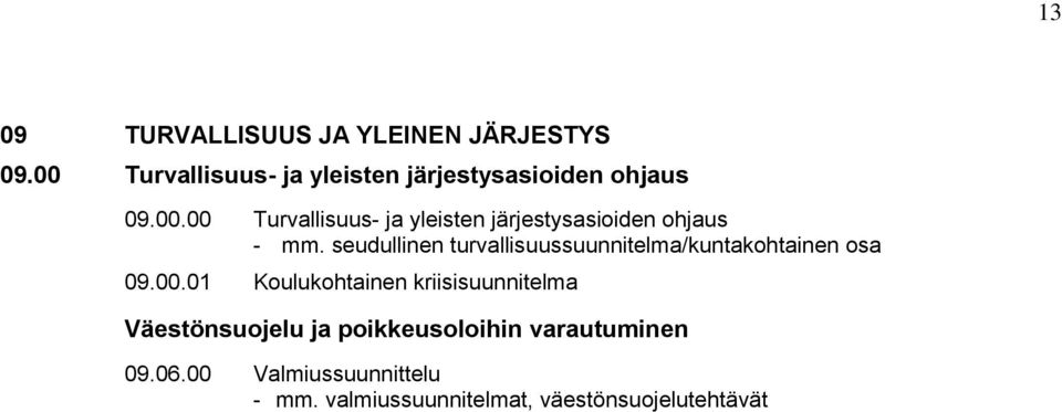 seudullinen turvallisuussuunnitelma/kuntakohtainen osa 09.00.