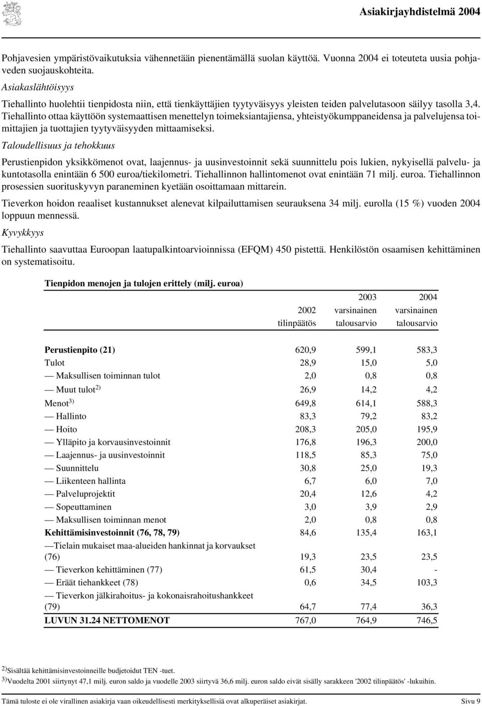 Tiehallinto ottaa käyttöön systemaattisen menettelyn toimeksiantajiensa, yhteistyökumppaneidensa ja palvelujensa toimittajien ja tuottajien tyytyväisyyden mittaamiseksi.