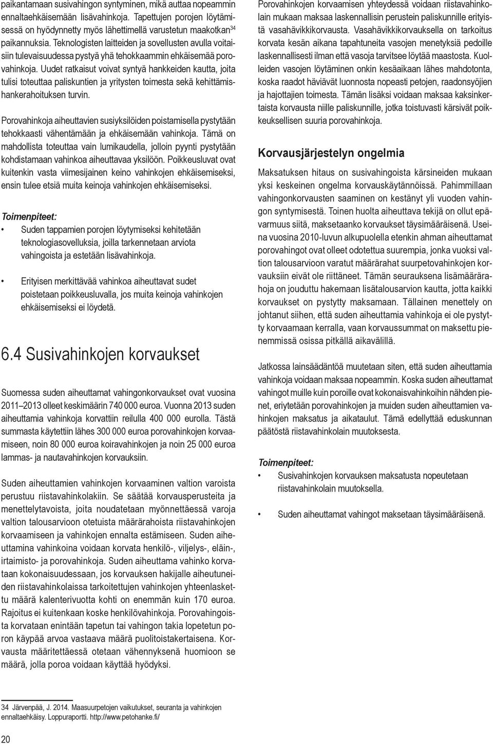 Uudet ratkaisut voivat syntyä hankkeiden kautta, joita tulisi toteuttaa paliskuntien ja yritysten toimesta sekä kehittämishankerahoituksen turvin.