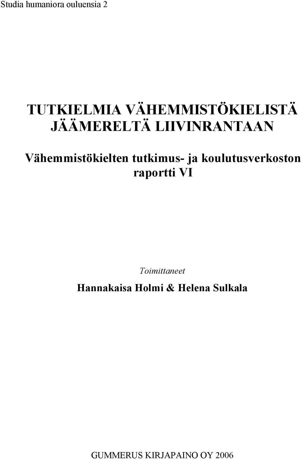 Vähemmistökielten tutkimus- ja koulutusverkoston