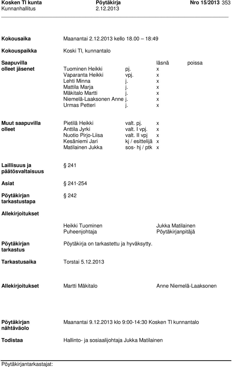 I vpj. x Nuotio Pirjo-Liisa valt.