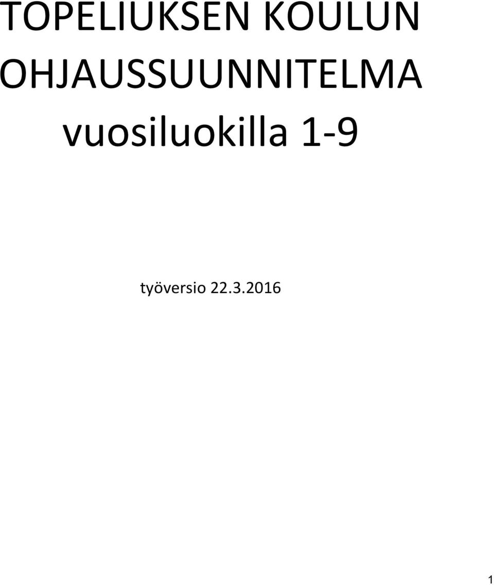 vuosiluokilla 1-9