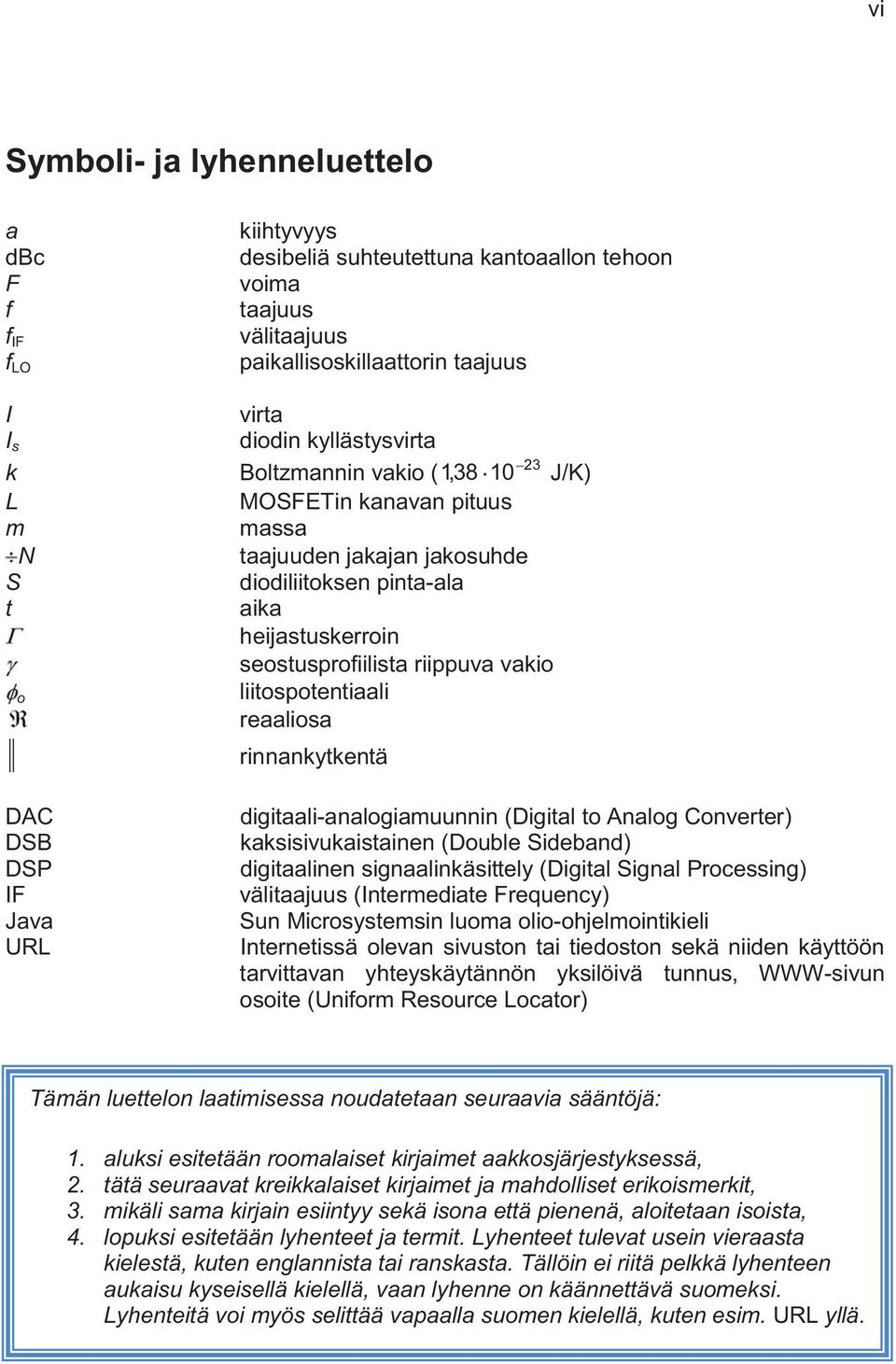 liitospotentiaali reaaliosa rinnankytkentä DAC DSB DSP IF Java URL digitaali-analogiamuunnin (Digital to Analog Converter) kaksisivukaistainen (Double Sideband) digitaalinen signaalinkäsittely