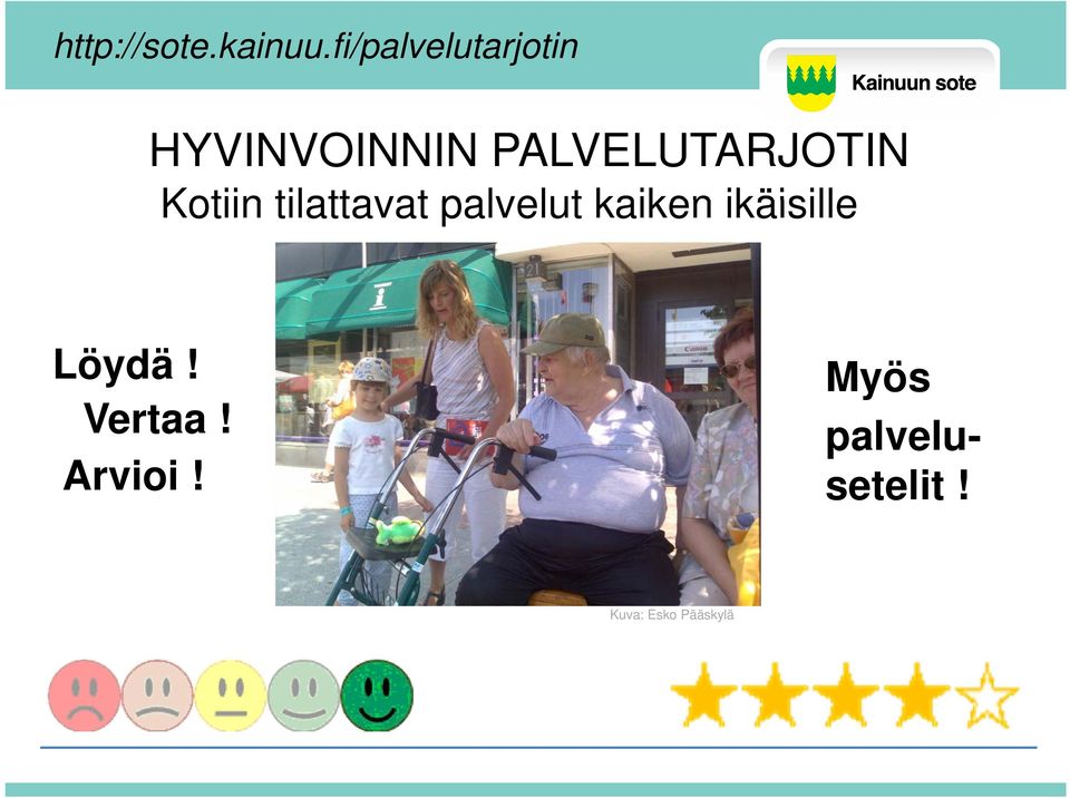 PALVELUTARJOTIN Kotiin tilattavat palvelut