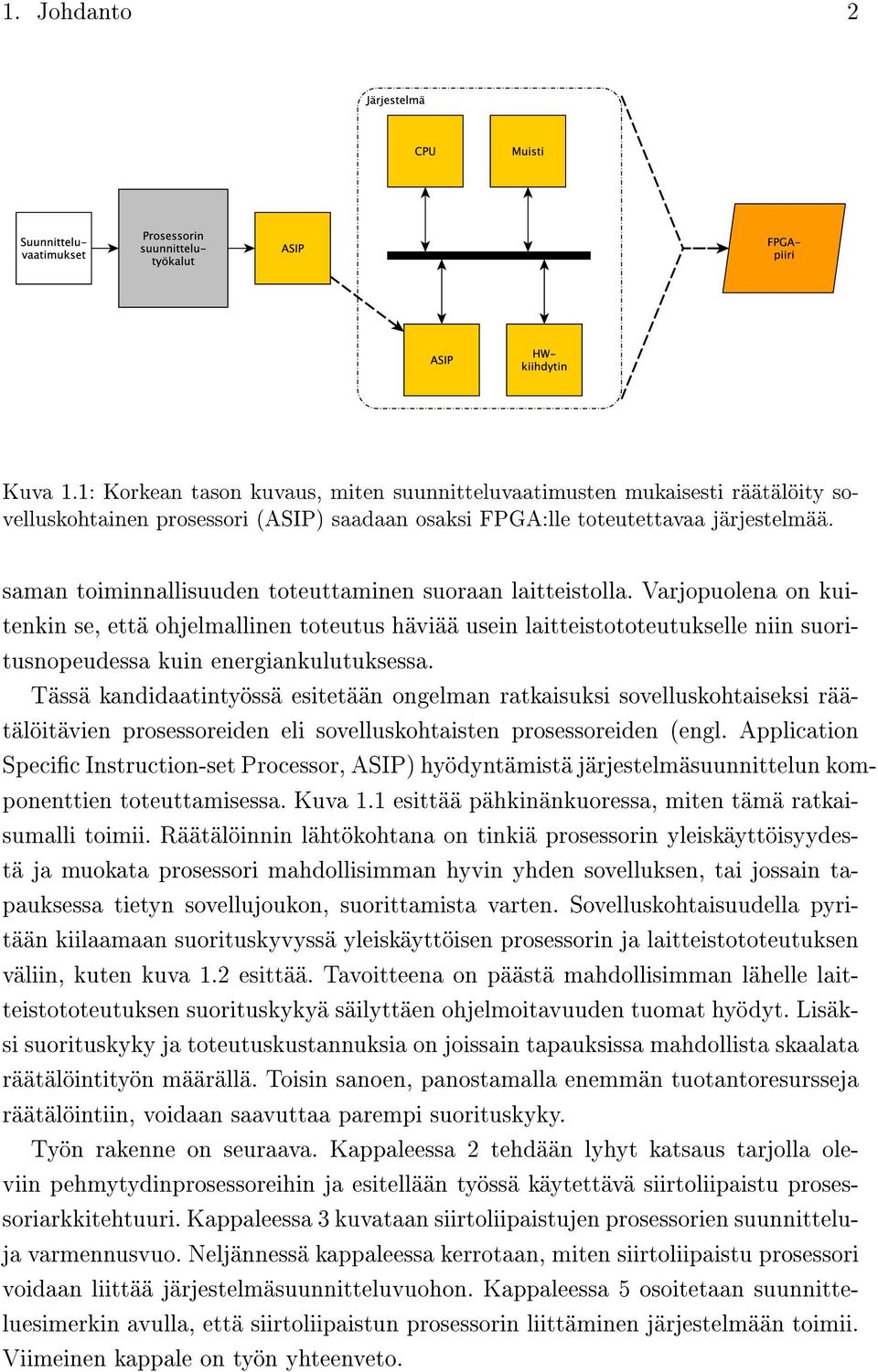 Varjopuolena on kuitenkin se, että ohjelmallinen toteutus häviää usein laitteistototeutukselle niin suoritusnopeudessa kuin energiankulutuksessa.