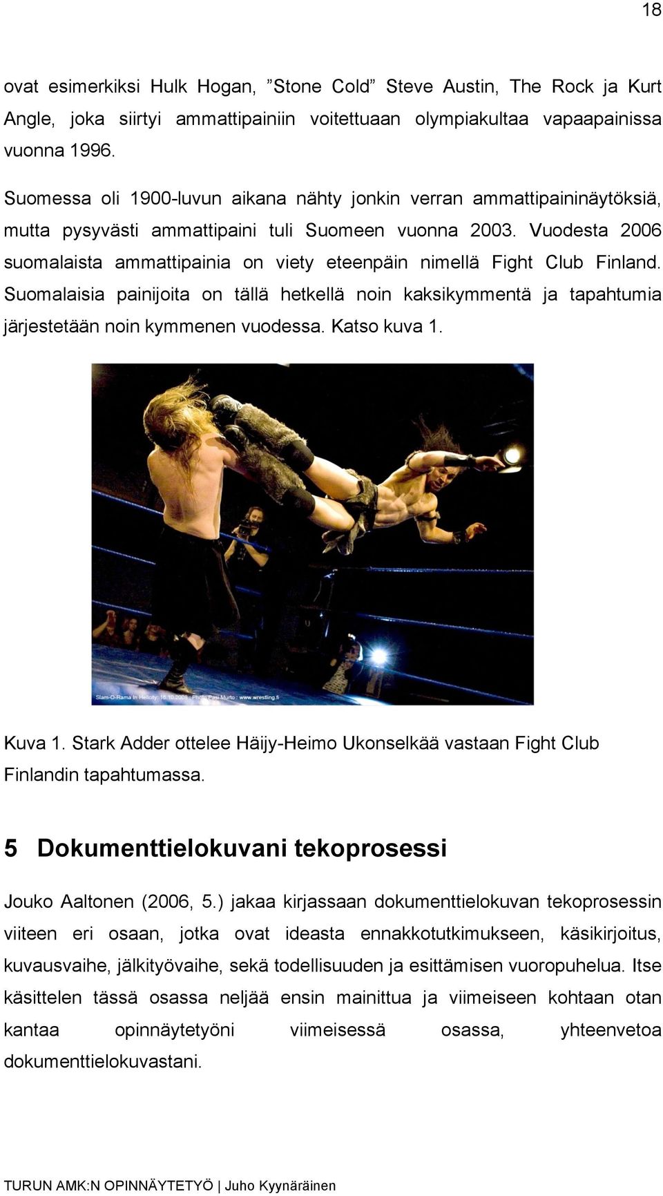 Vuodesta 2006 suomalaista ammattipainia on viety eteenpäin nimellä Fight Club Finland. Suomalaisia painijoita on tällä hetkellä noin kaksikymmentä ja tapahtumia järjestetään noin kymmenen vuodessa.