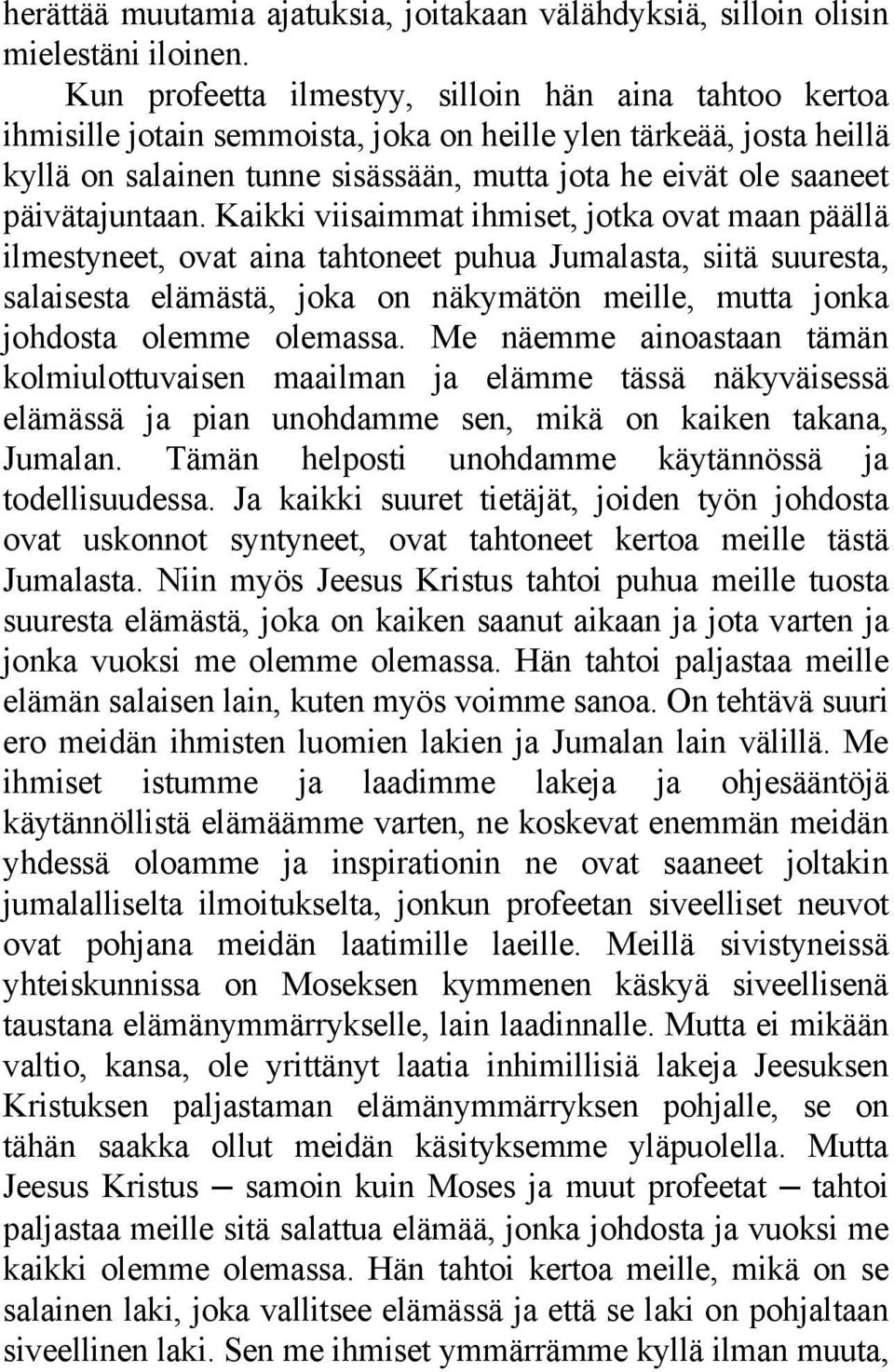 päivätajuntaan.