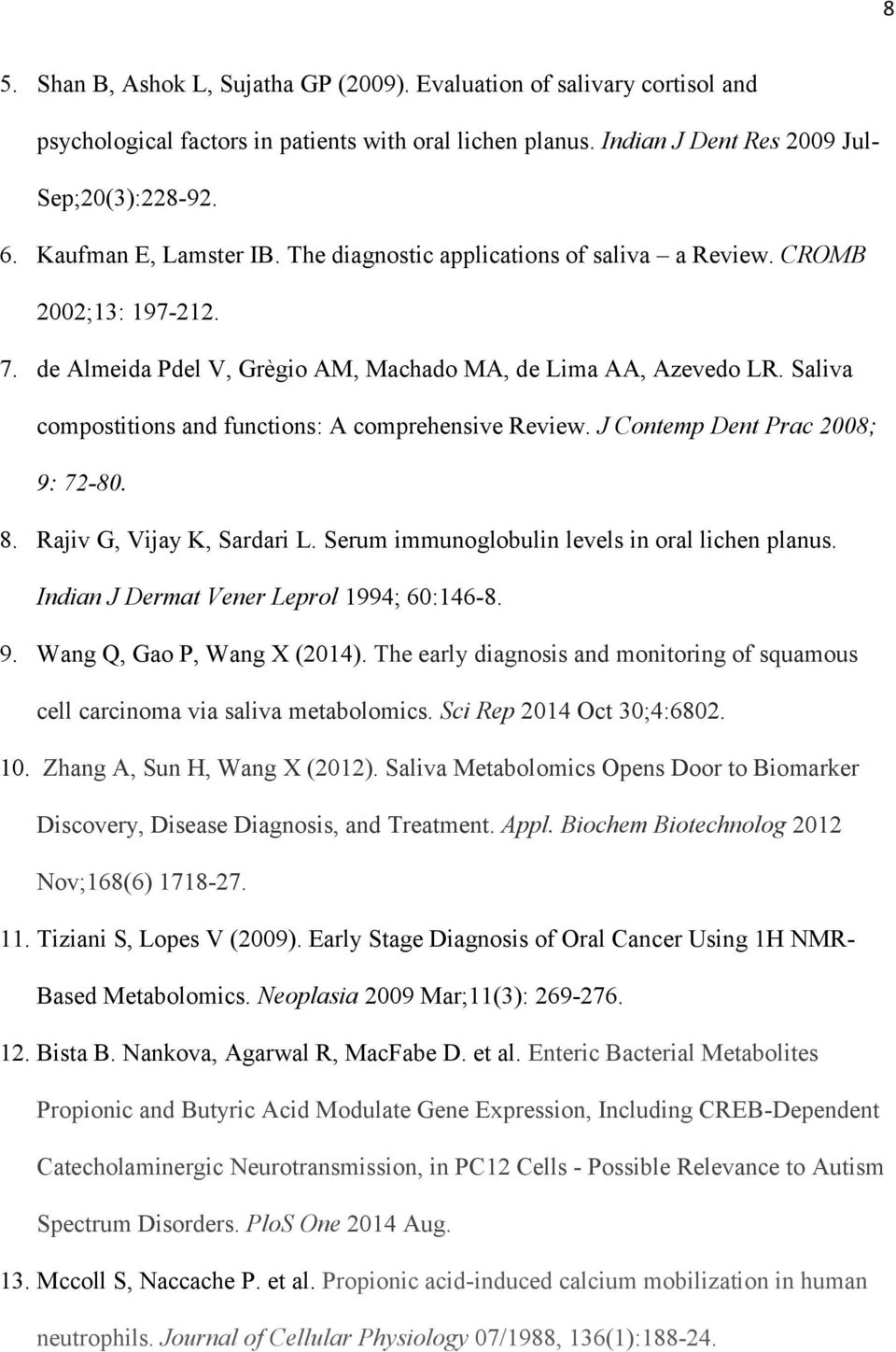 Saliva compostitions and functions: A comprehensive Review. J Contemp Dent Prac 2008; 9: 72-80. 8. Rajiv G, Vijay K, Sardari L. Serum immunoglobulin levels in oral lichen planus.