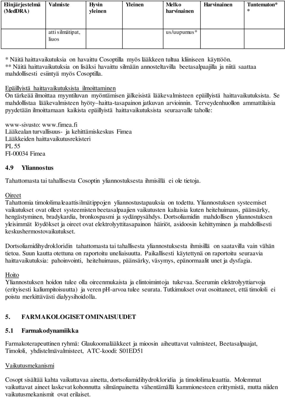 Epäillyistä haittavaikutuksista ilmoittaminen On tärkeää ilmoittaa myyntiluvan myöntämisen jälkeisistä lääkevalmisteen epäillyistä haittavaikutuksista.