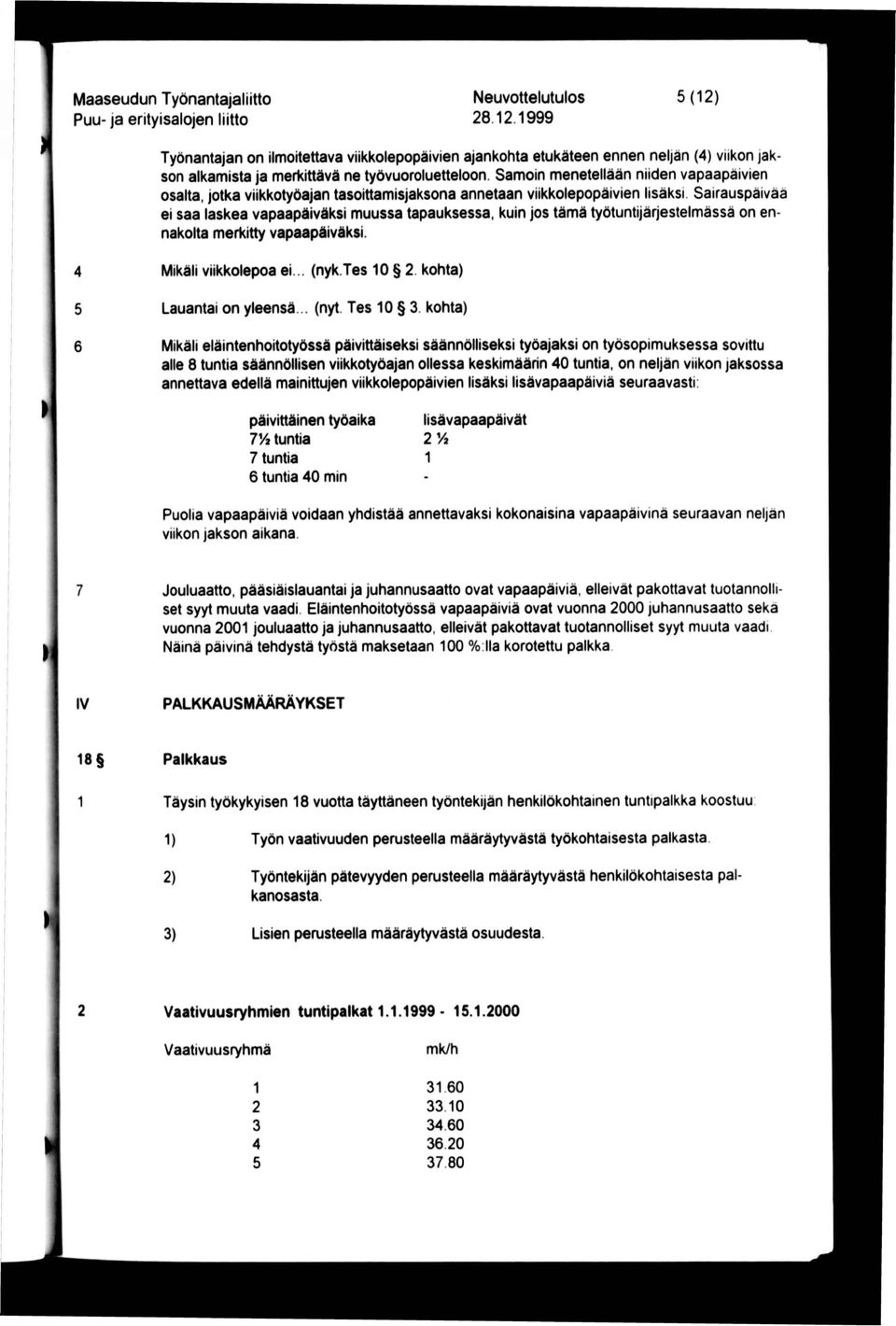 Samoin menetellään niiden vapaapäivien osalta, jotka viikkotyöajan tasoittamisjaksona annetaan viikkolepopäivien lisäksi.