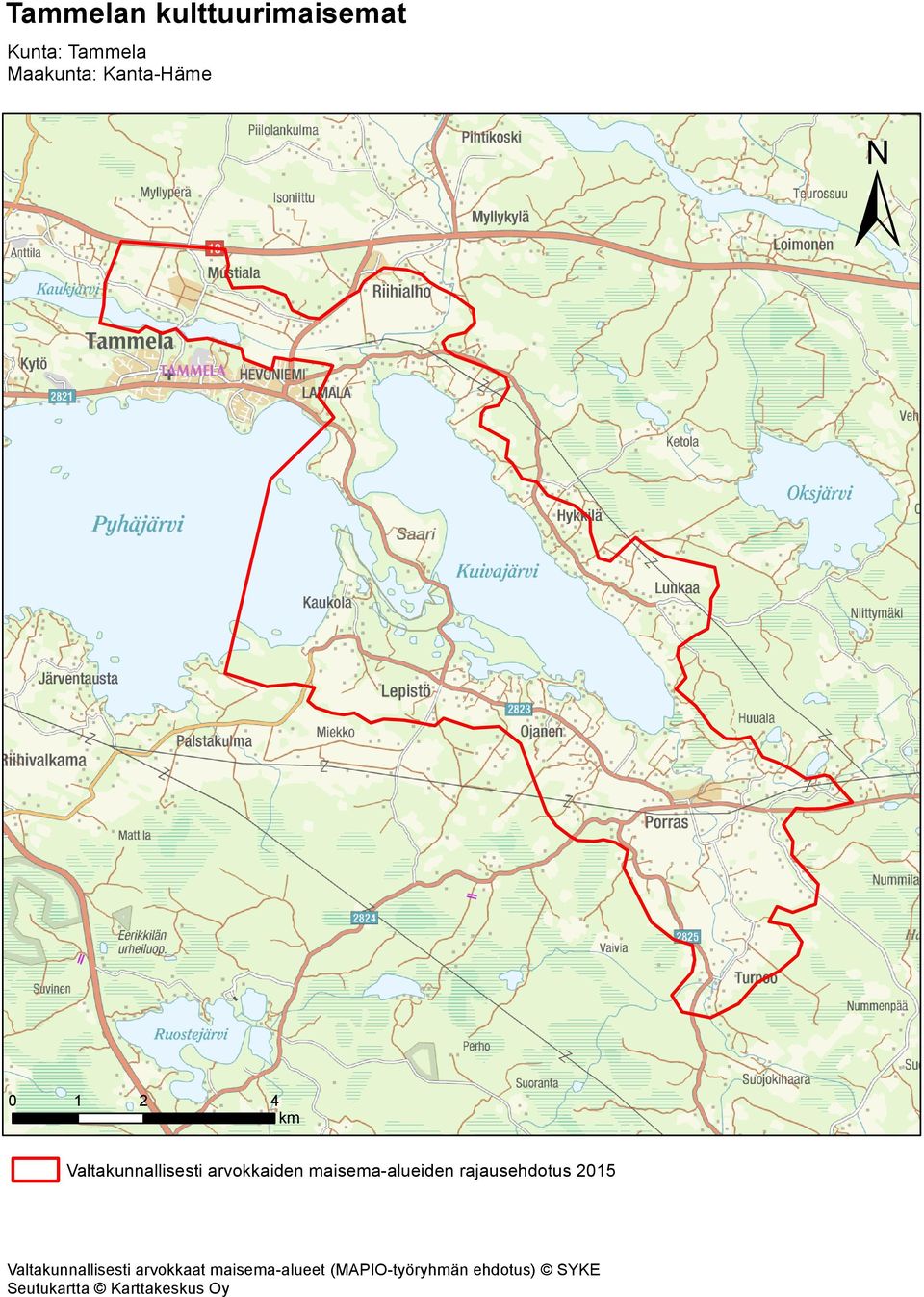 maisema-alueiden rajausehdotus 2015 Valtakunnallisesti