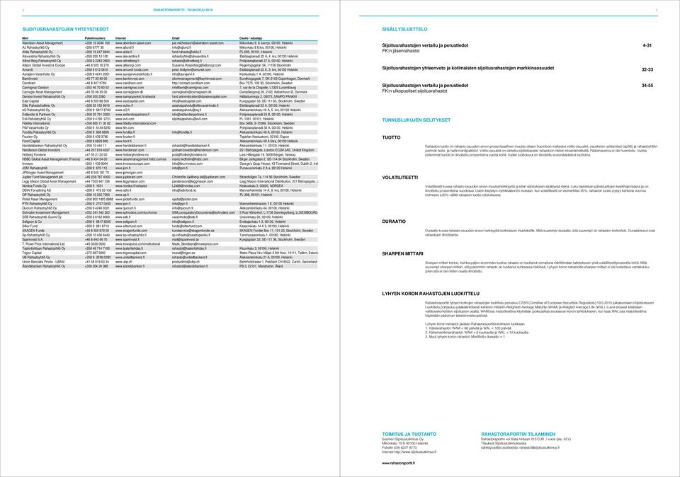 krs, 00100, Helsinki Aktia Rahastoyhtiö Oy +358 10 247 6844 www.aktia.fi fond.rahasto@aktia.fi PL 695, 00101, Helsinki Alexandria Rahastoyhtiö Oy +358 200 10 100 www.alexandria.