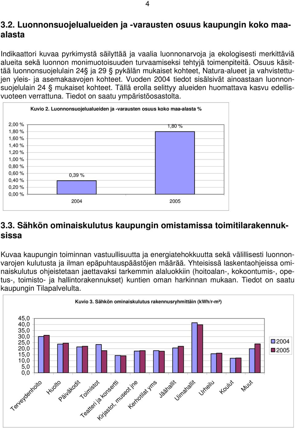 turvaamiseksi tehtyjä toimenpiteitä. Osuus käsittää luonnonsuojelulain 24 ja 29 pykälän mukaiset kohteet, Natura-alueet ja vahvistettujen yleis- ja asemakaavojen kohteet.