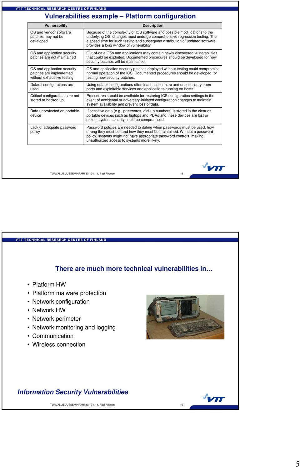 policy Description Because of the complexity of ICS software and possible modifications to the underlying OS, changes must undergo comprehensive regression testing.