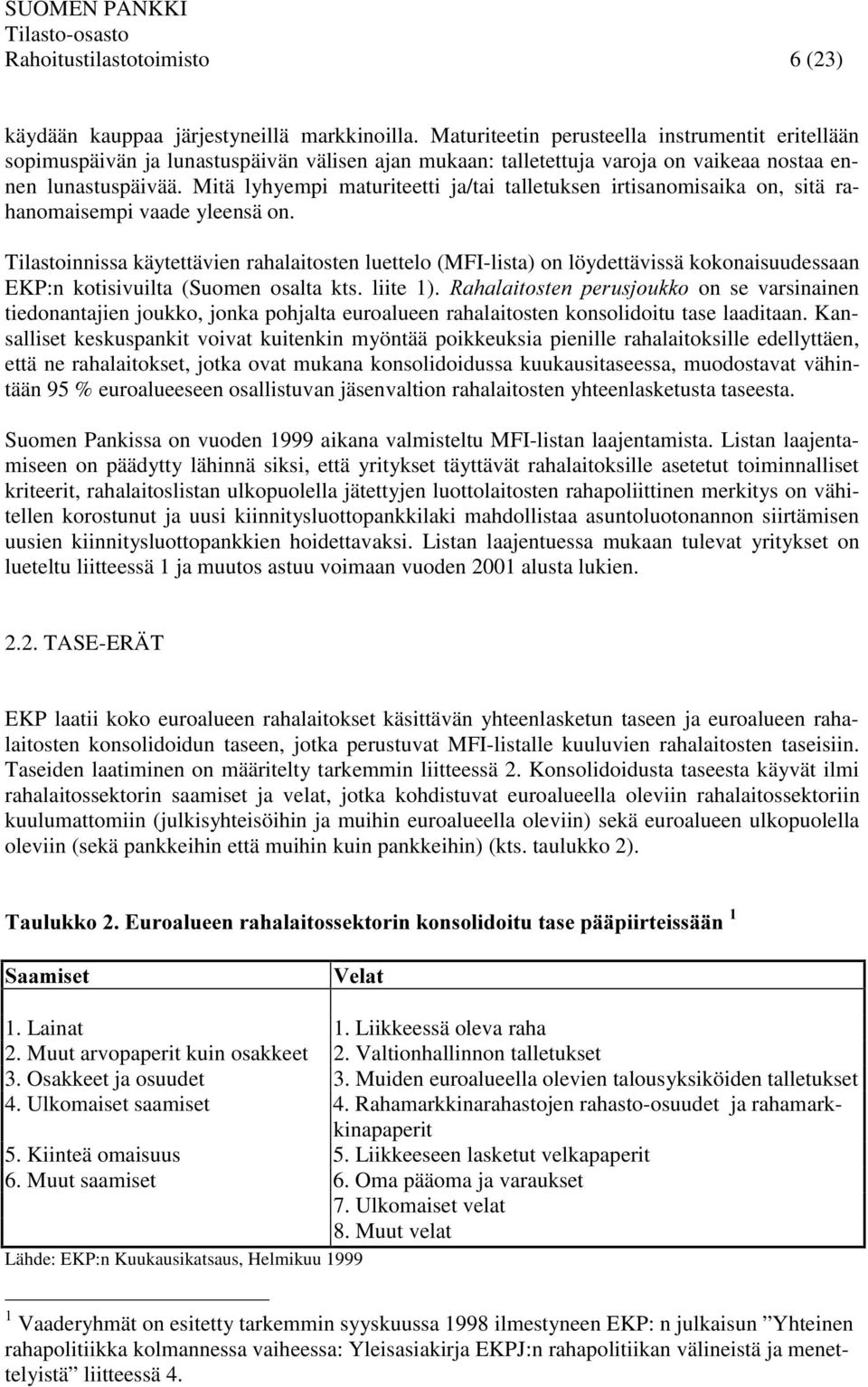 Mitä lyhyempi maturiteetti ja/tai talletuksen irtisanomisaika on, sitä rahanomaisempi vaade yleensä on.