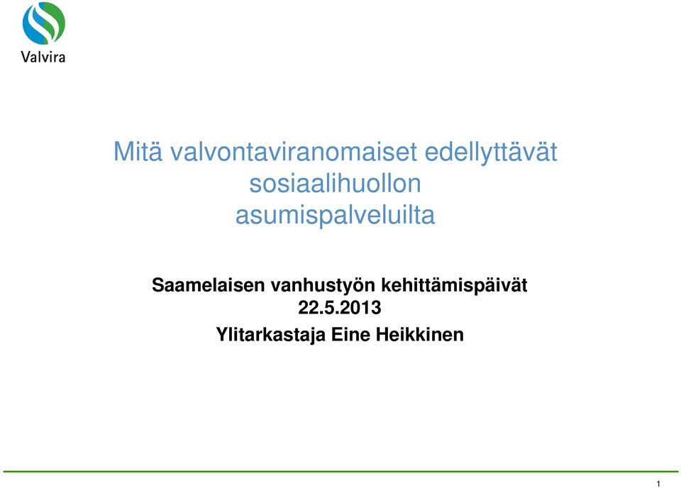 Saamelaisen vanhustyön kehittämispäivät