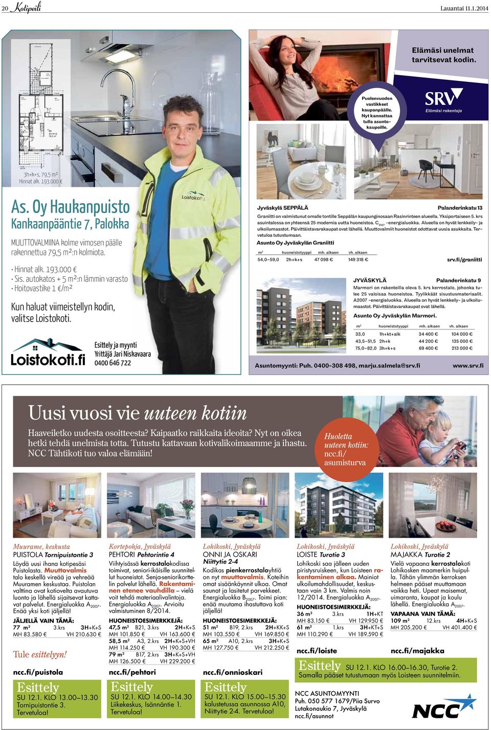 vastikkeet kaupanpäälle. Nyt kannattaa tulla asuntokaupoille. LVV KHH K 4,0 m 2 12,5 m 2 OH 20,5 m 2 F14x20 WO9/V F16x16 F14x20 EI30 TUKI- MUURI 3h+k+s, 79,5 m² Hinnat alk. 193.000 As.