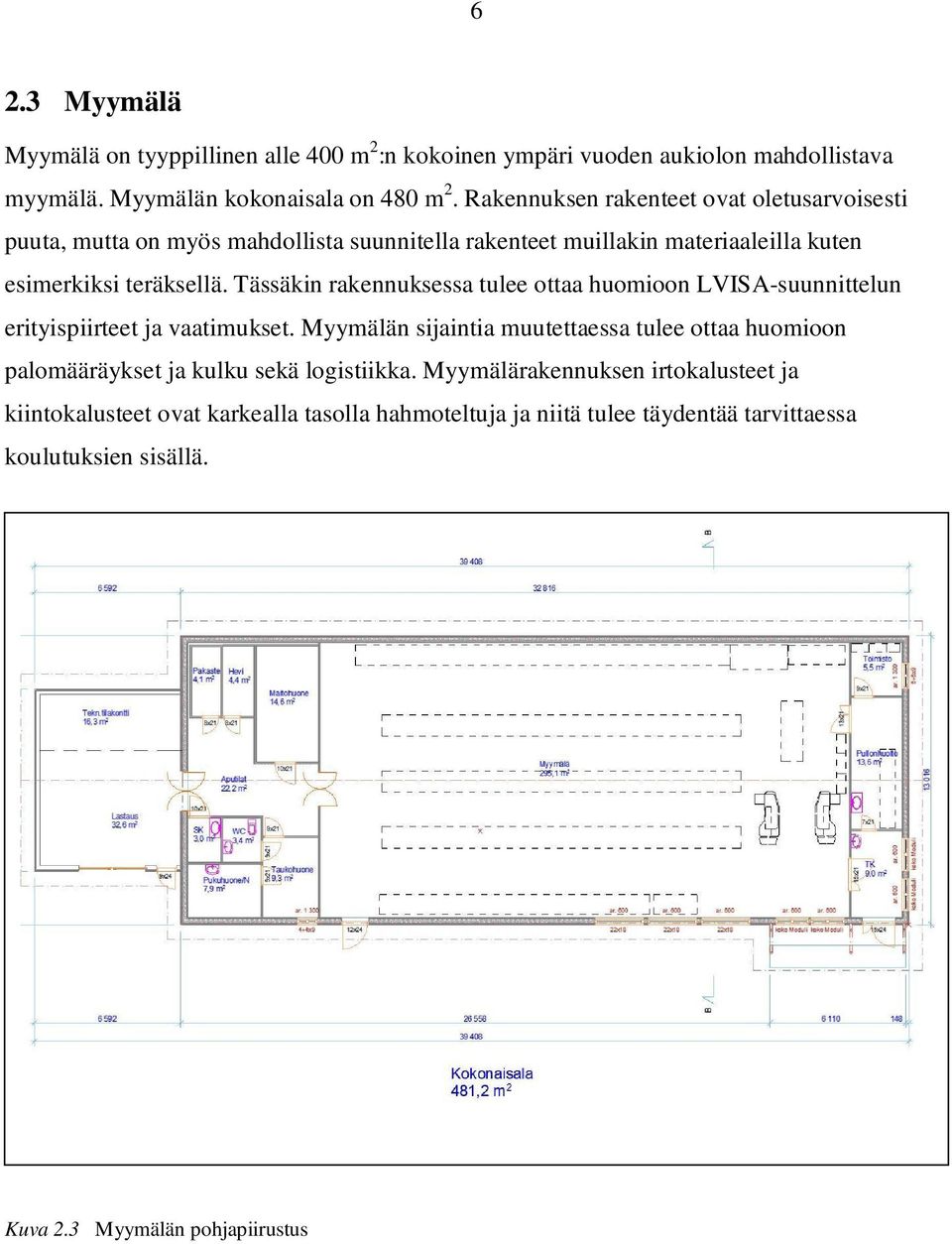 Tässäkin rakennuksessa tulee ottaa huomioon LVISA-suunnittelun erityispiirteet ja vaatimukset.