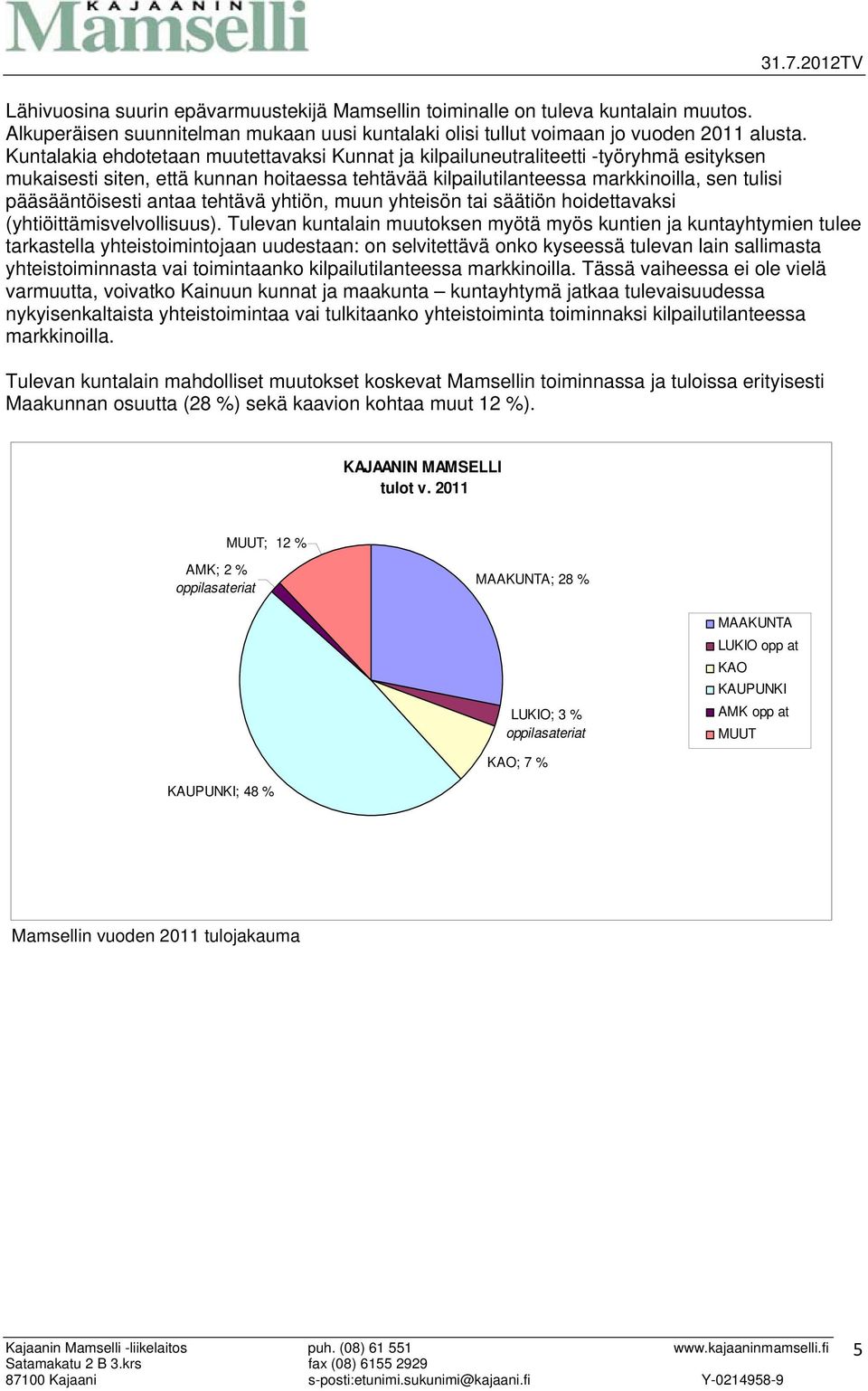 antaa tehtävä yhtiön, muun yhteisön tai säätiön hoidettavaksi (yhtiöittämisvelvollisuus).