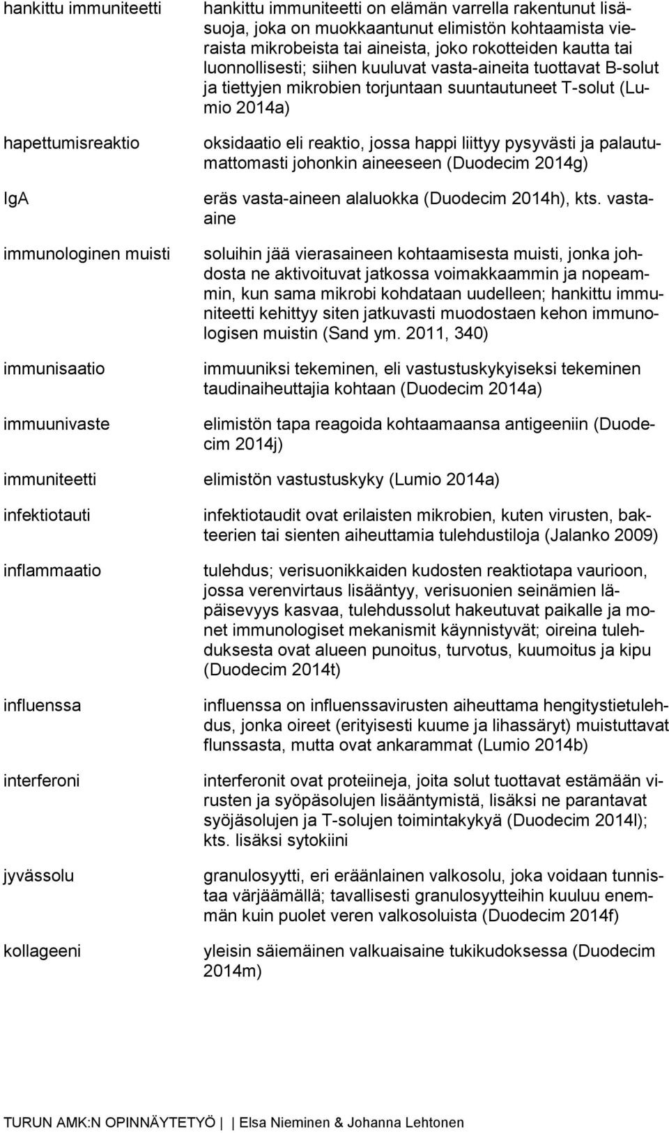 oksidaatio eli reaktio, jossa happi liittyy pysyvästi ja palautumattomasti johonkin aineeseen (Duodecim 2014g) eräs vasta-aineen alaluokka (Duodecim 2014h), kts.