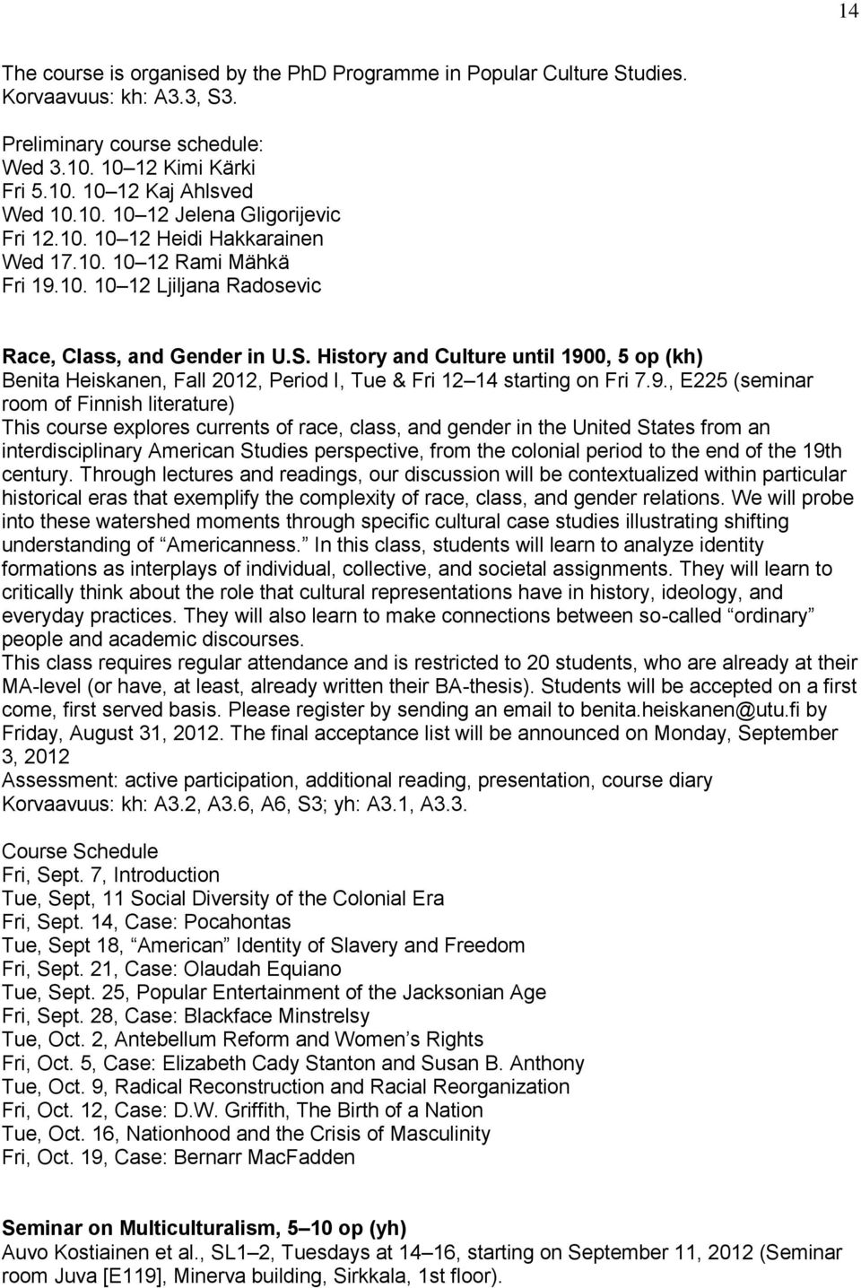 History and Culture until 190