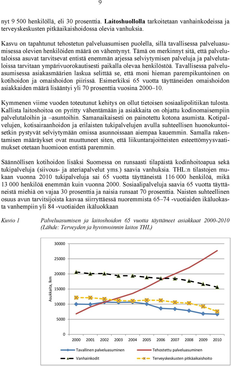 Tämä on merkinnyt sitä, että palvelutaloissa asuvat tarvitsevat entistä enemmän arjessa selviytymisen palveluja ja palvelutaloissa tarvitaan ympärivuorokautisesti paikalla olevaa henkilöstöä.