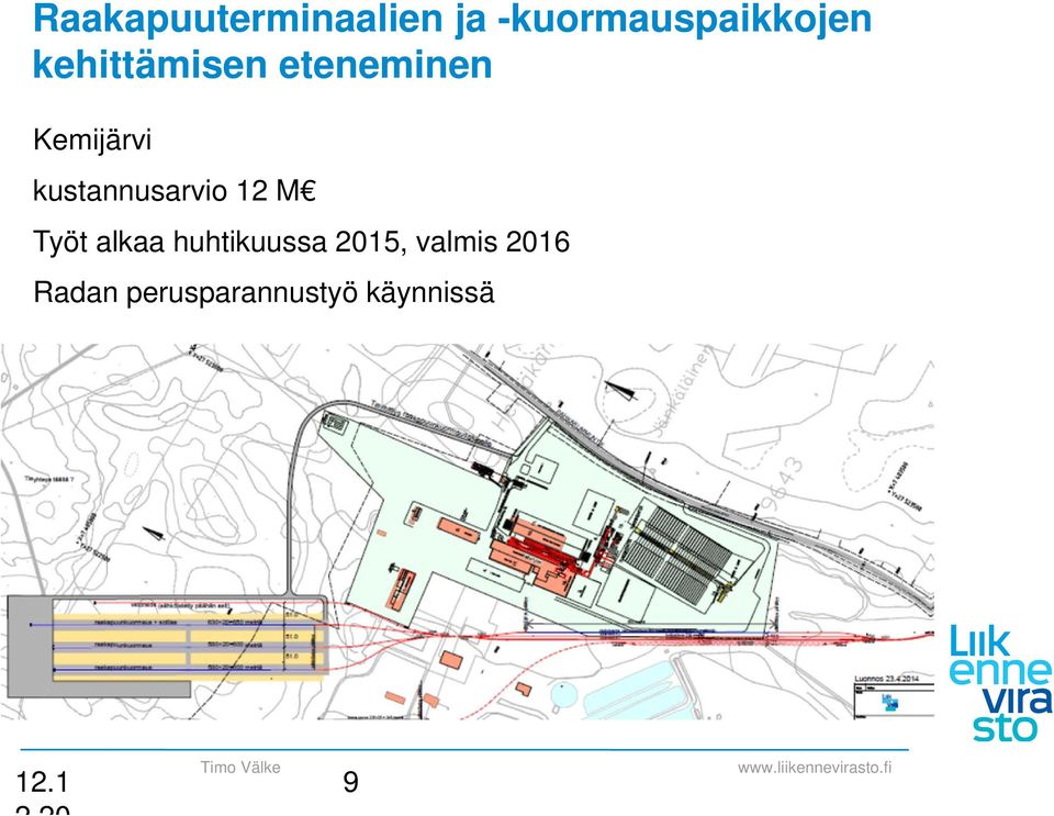 kustannusarvio 12 M Työt alkaa huhtikuussa