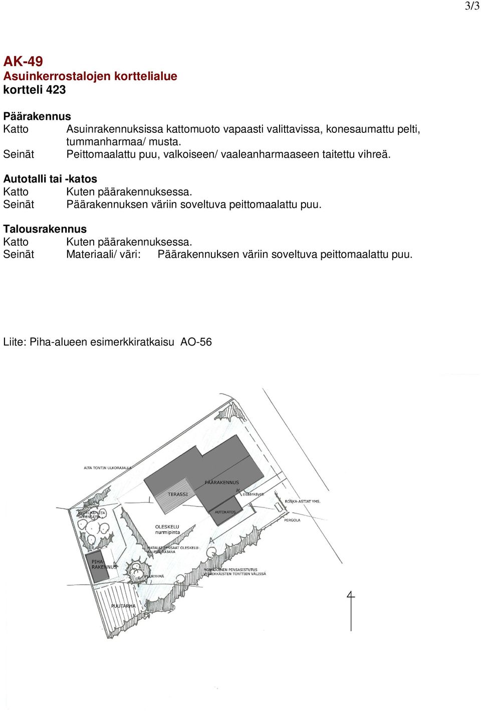 Seinät Peittomaalattu puu, valkoiseen/ vaaleanharmaaseen taitettu vihreä.