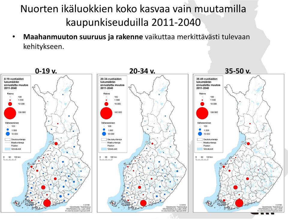 Maahanmuuton suuruus ja rakenne vaikuttaa