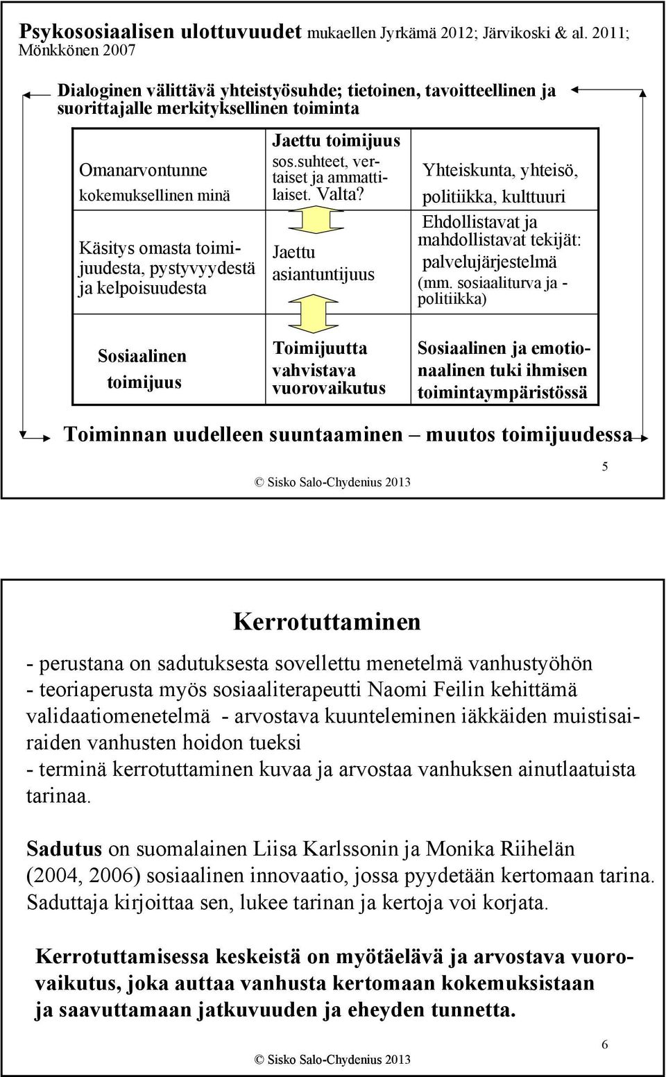 pystyvyydestä ja kelpoisuudesta Jaettu toimijuus sos.suhteet, vertaiset ja ammattilaiset. Valta?