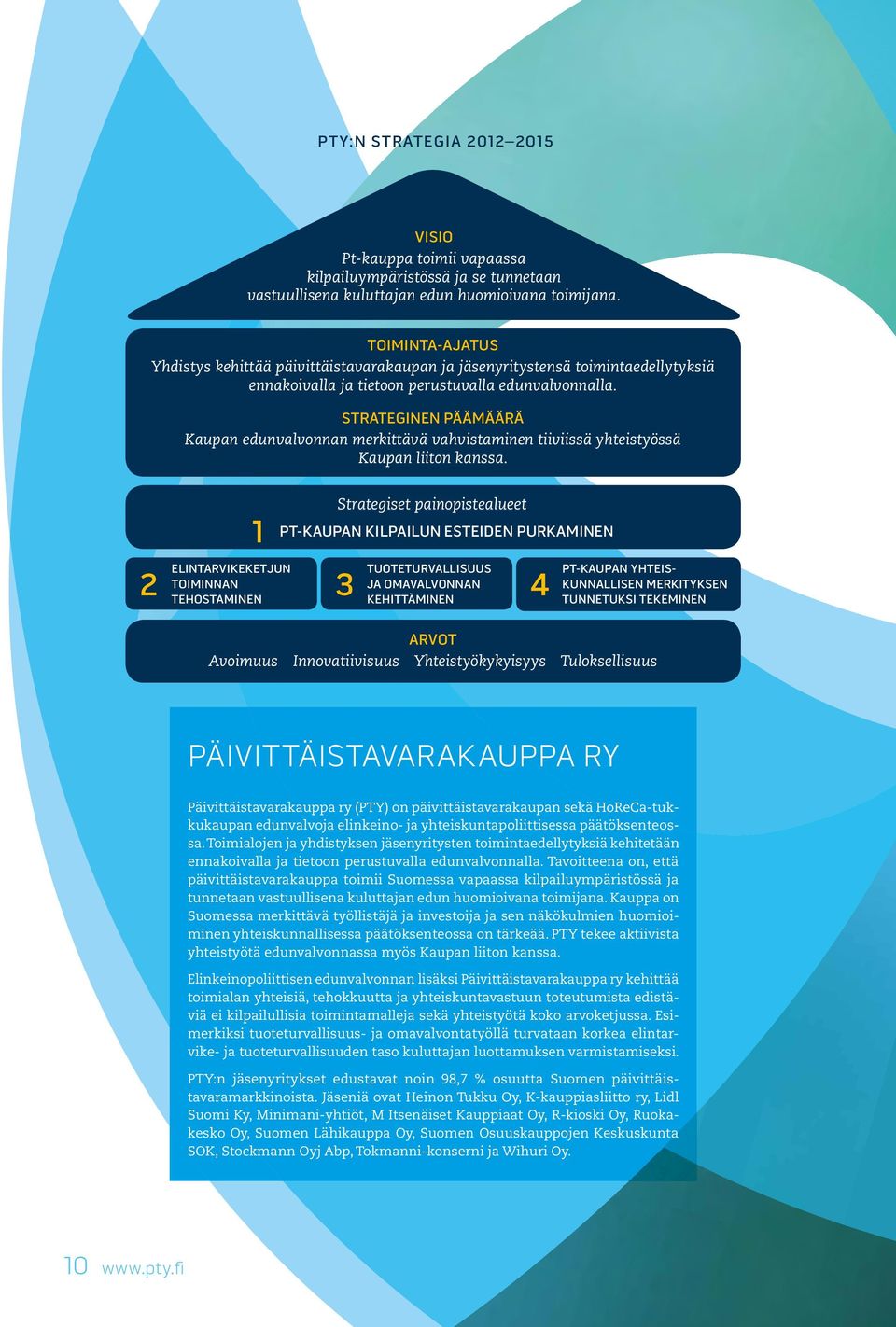 STRATEGINEN PÄÄMÄÄRÄ Kaupan edunvalvonnan merkittävä vahvistaminen tiiviissä yhteistyössä Kaupan liiton kanssa.