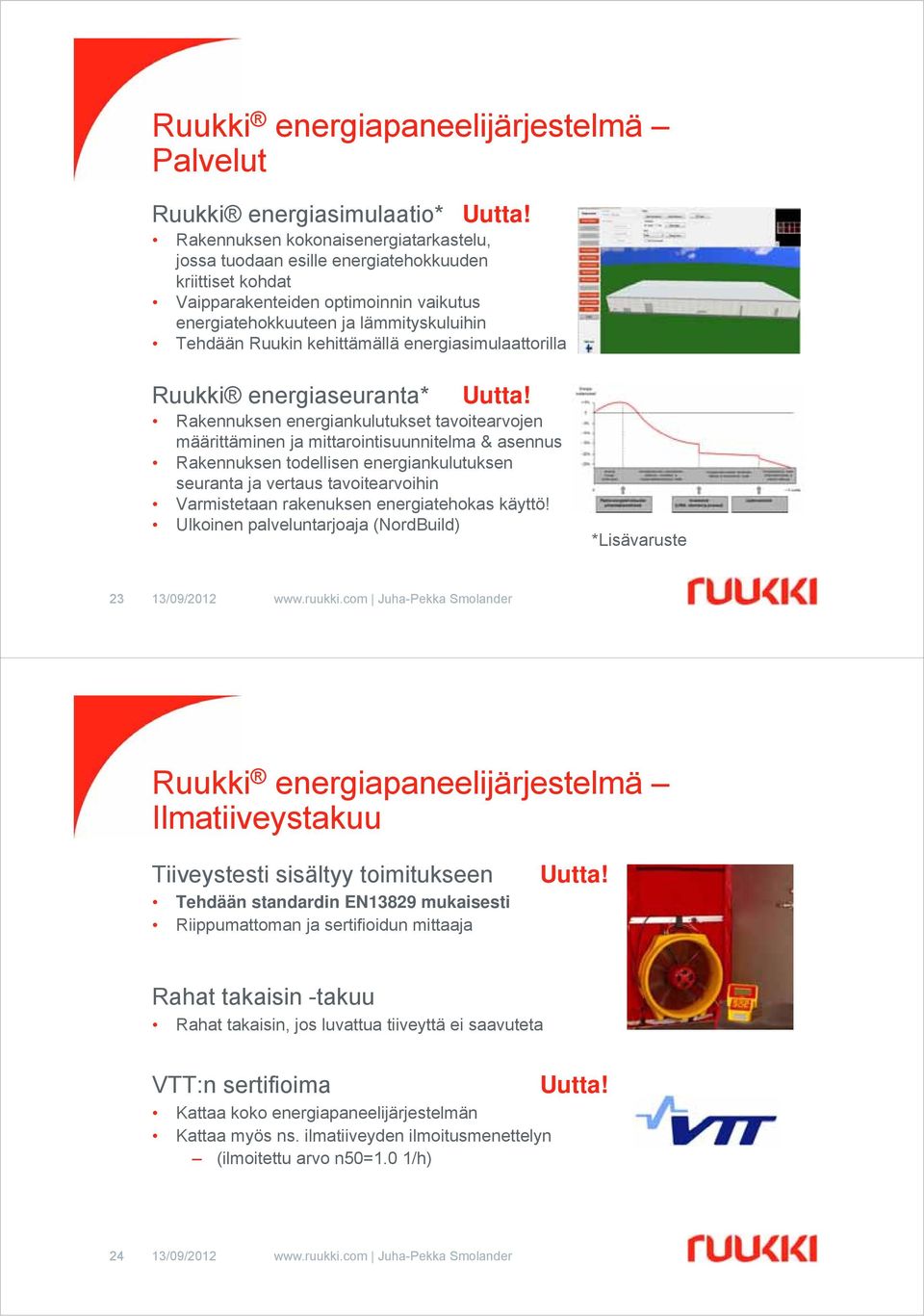kehittämällä energiasimulaattorilla Ruukki energiaseuranta* Uutta!