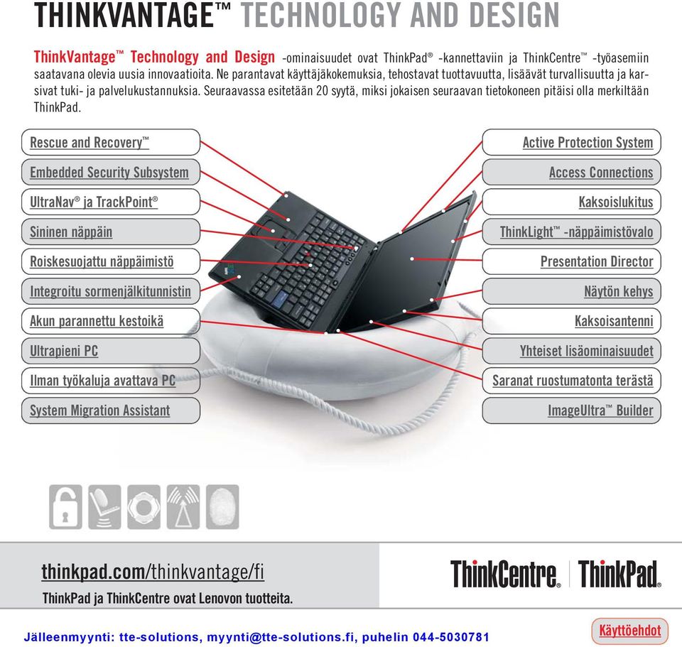 Seuraavassa esitetään 20 syytä, miksi jokaisen seuraavan tietokoneen pitäisi olla merkiltään ThinkPad.