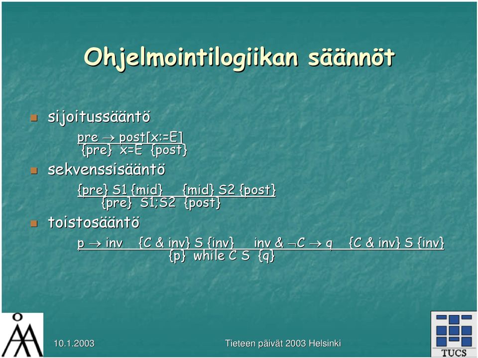 {mid} {mid} S2 {post} {pre} S1;S2 {post} toistosää ääntö p