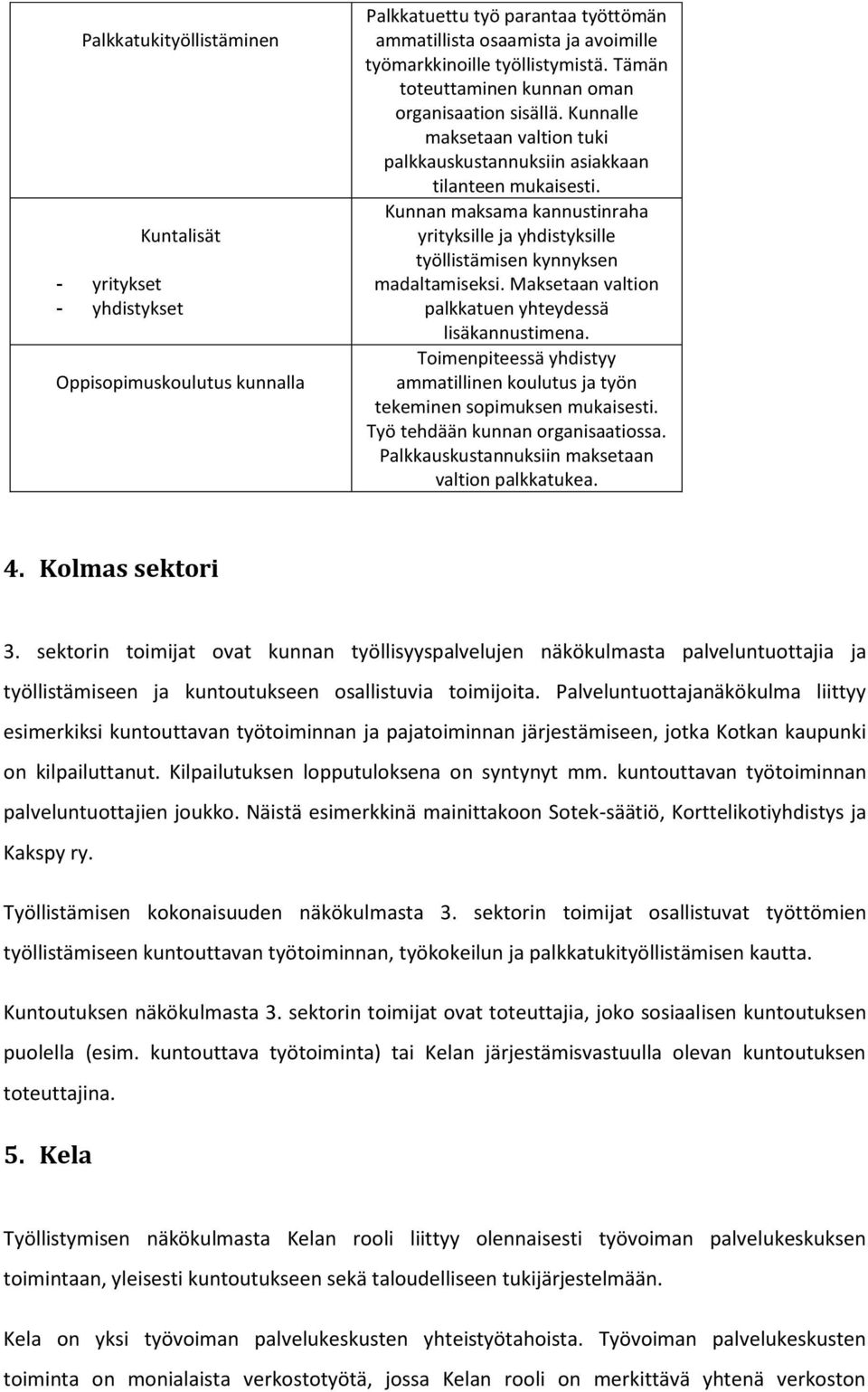 Kunnan maksama kannustinraha yrityksille ja yhdistyksille työllistämisen kynnyksen madaltamiseksi. Maksetaan valtion palkkatuen yhteydessä lisäkannustimena.