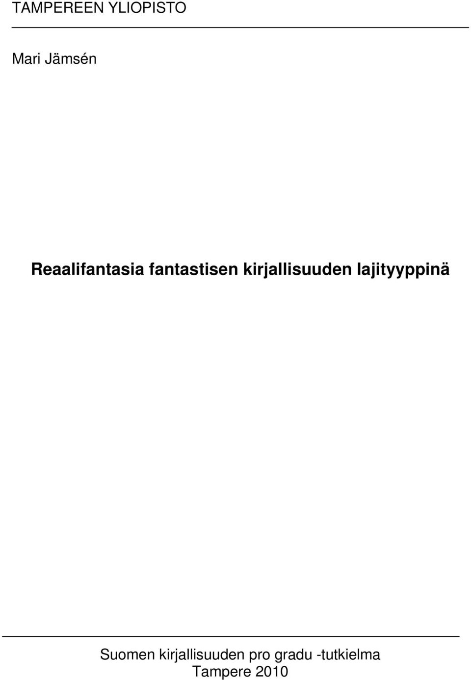 kirjallisuuden lajityyppinä Suomen