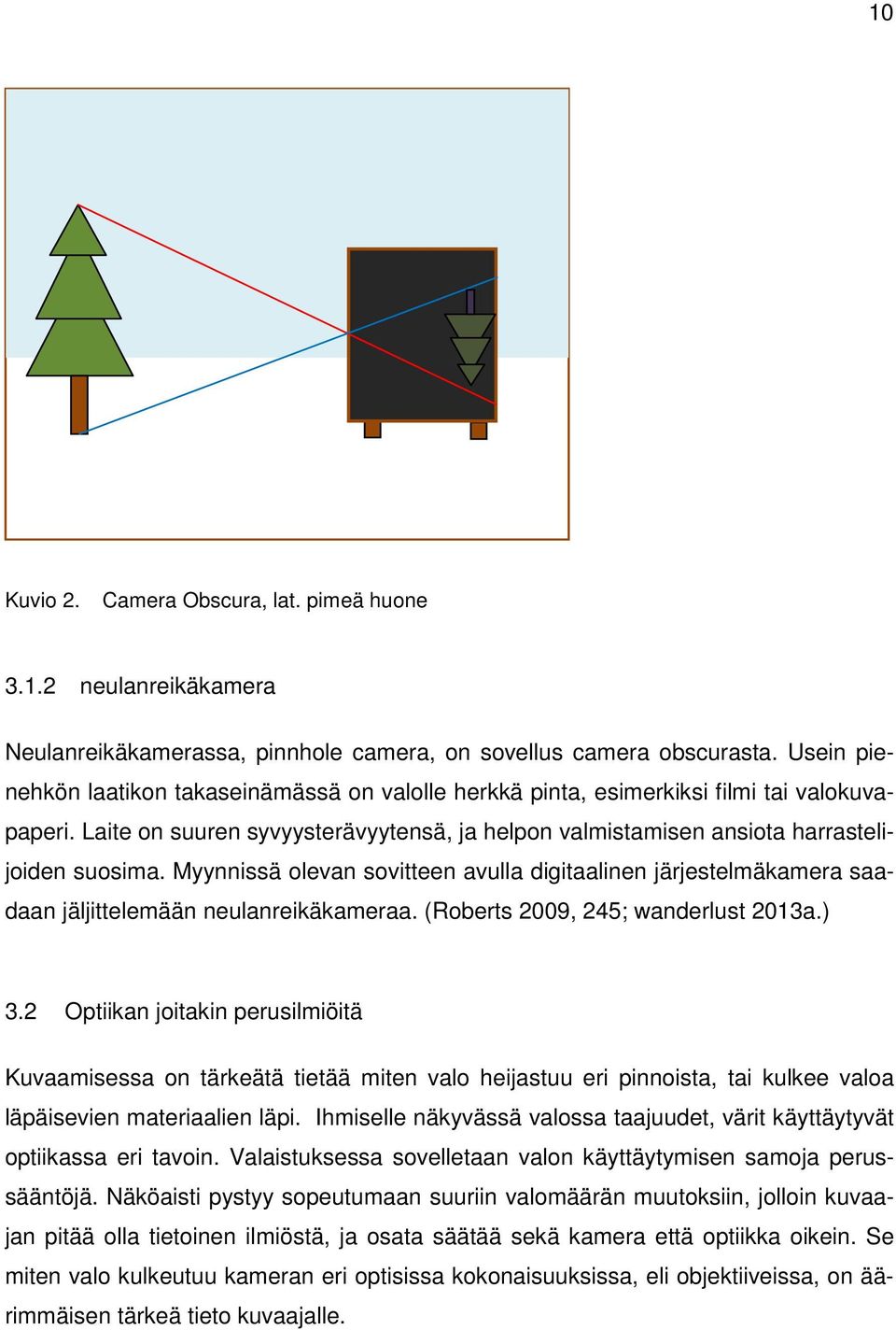 Myynnissä olevan sovitteen avulla digitaalinen järjestelmäkamera saadaan jäljittelemään neulanreikäkameraa. (Roberts 2009, 245; wanderlust 2013a.) 3.