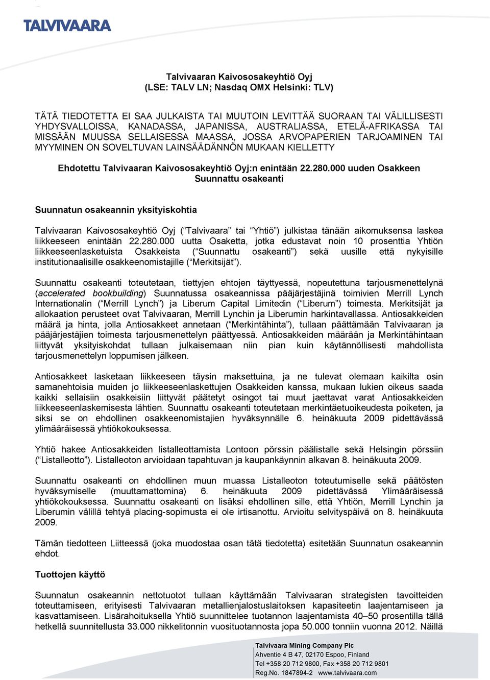 Oyj:n enintään 22.280.