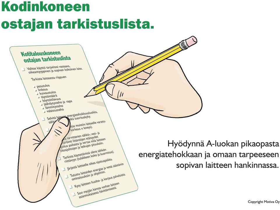 Hyödynnä A-luokan pikaopasta