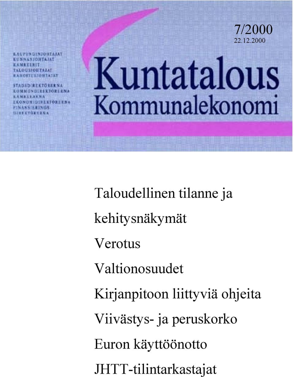 Verotus Valtionosuudet Kirjanpitoon