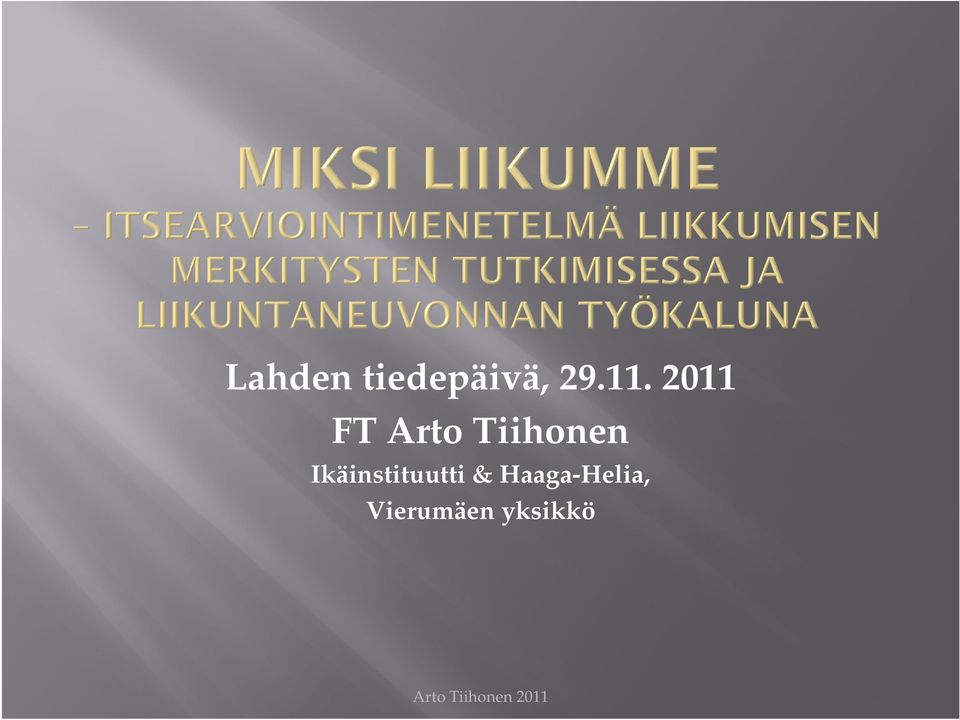 Tiihonen Ikäinstituutti