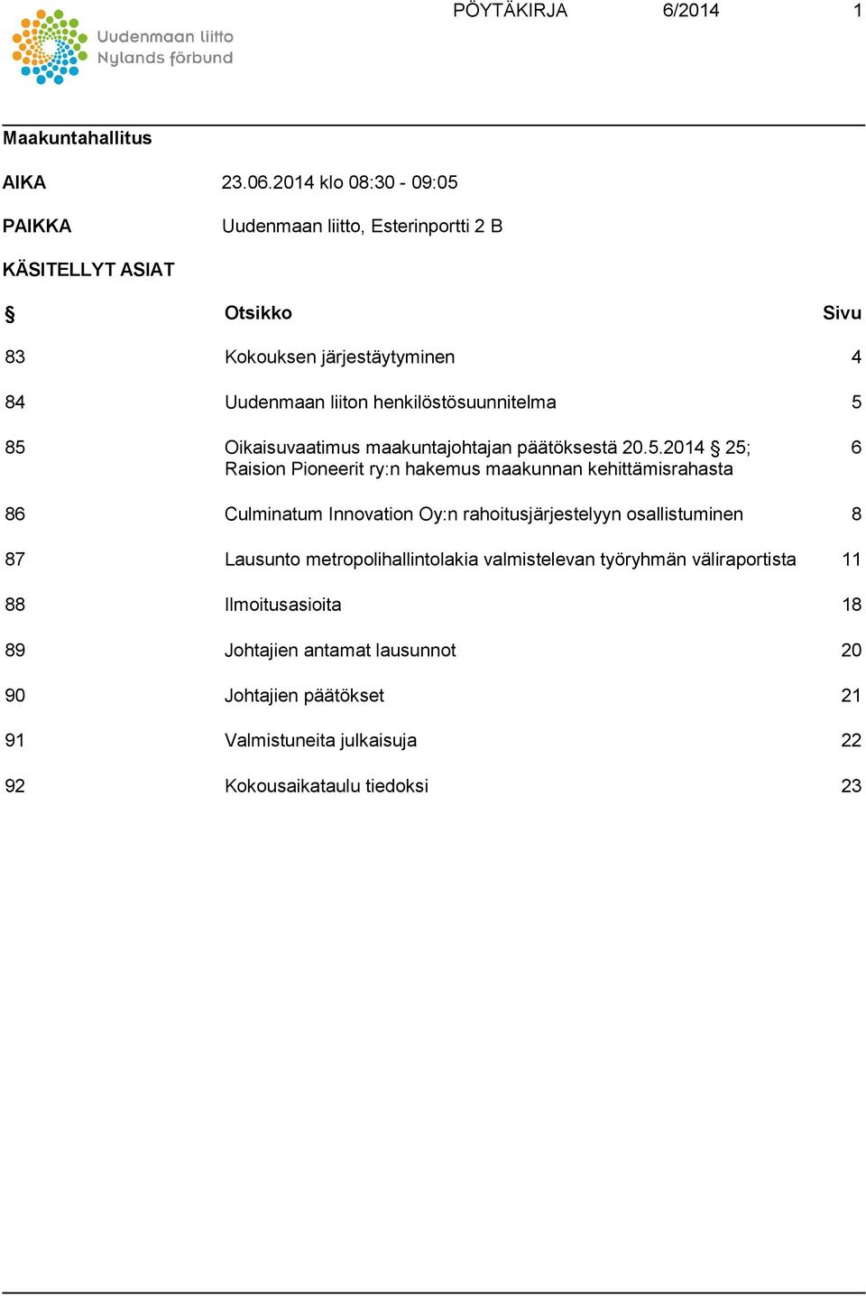 henkilöstösuunnitelma 5 